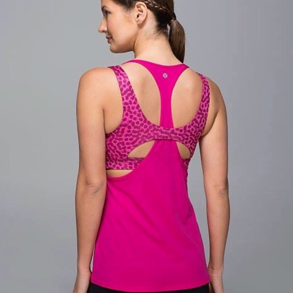Lululemon Pink All Sport Support Tank Top Size 4